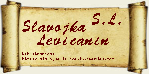 Slavojka Levičanin vizit kartica